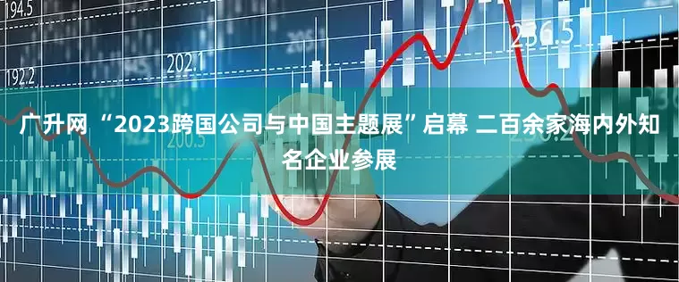 广升网 “2023跨国公司与中国主题展”启幕 二百余家海内外知名企业参展